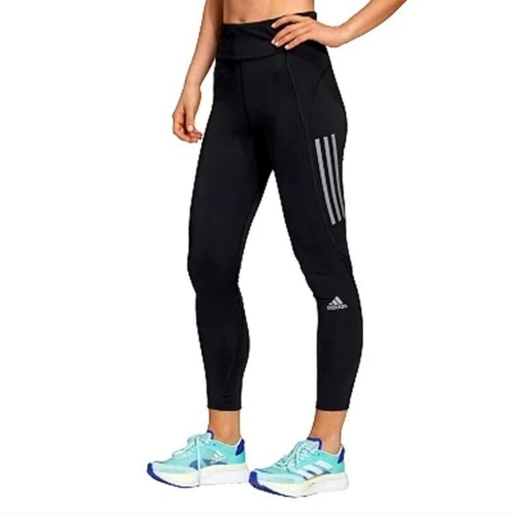 NWT Adidas Women's Black Performance Running 7/8 Tights/Leggings Small